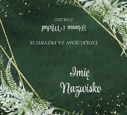 Winietki na stół Nikola - wzór 2