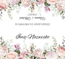 Winietki na stół Rose - wzór 1