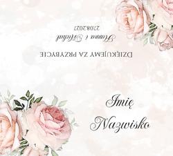 Winietki na stół Rose - wzór 3