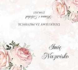 Winietki na stół Rose - wzór 3