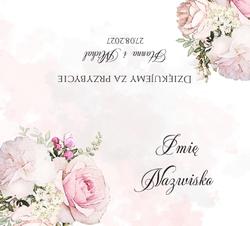 Winietki na stół Rose - wzór 4