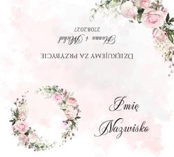 Winietki na stół Rose - wzór 6