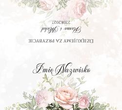 Winietki na stół Rose - wzór 9