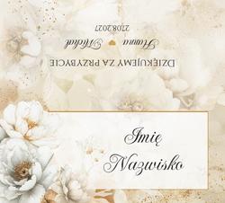 Winietki na stół Miriam i Julianna  - wzór 1