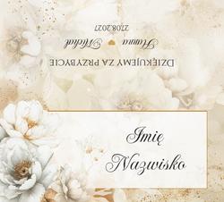 Winietki na stół Miriam i Julianna  - wzór 1