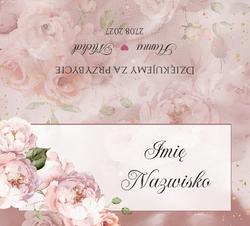 Winietki na stół Miriam i Julianna  - wzór 3