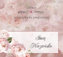 Winietki na stół Miriam i Julianna  - wzór 3