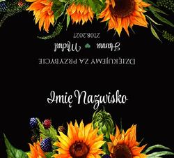 Winietki na stół Amanda4  - wzór 2