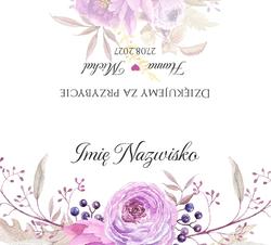 Winietki na stół Amanda  - wzór 2