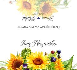 Winietki na stół Amanda  - wzór 3