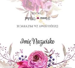 Winietki na stół Amanda  - wzór 6