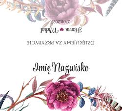 Winietki na stół Amanda  - wzór 7