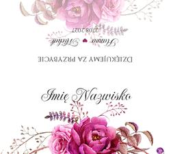 Winietki na stół Amanda  - wzór 9