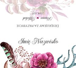 Winietki na stół Amanda  - wzór 10