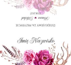 Winietki na stół Amanda  - wzór 13