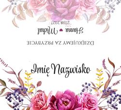 Winietki na stół Amanda  - wzór 14