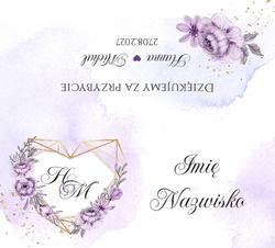 Winietki na stół Adela  - wzór 2