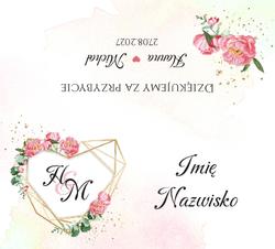 Winietki na stół Adela  - wzór 4