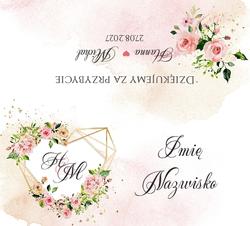 Winietki na stół Adela  - wzór 5