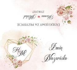 Winietki na stół Adela  - wzór 6