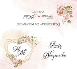 Winietki na stół Adela  - wzór 6