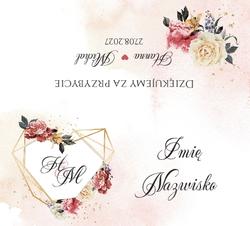 Winietki na stół Adela  - wzór 7