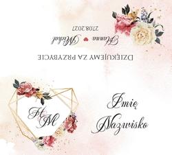 Winietki na stół Adela  - wzór 7