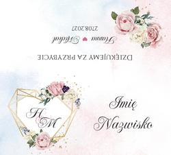 Winietki na stół Adela  - wzór 8