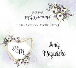 Winietki na stół Adela  - wzór 11