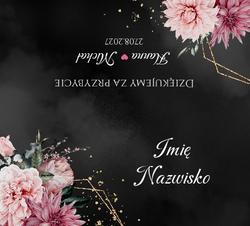 Winietki na stół Emilia  - wzór 1