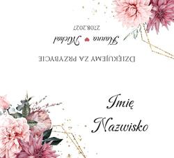 Winietki na stół Emilia  - wzór 1