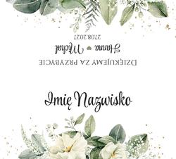 Winietki na stół Emilia  - wzór 5