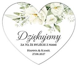 Magnesy z podziękowaniem Gipsówka - wzór 2