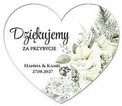 Magnesy z podziękowaniem Gipsówka - wzór 3