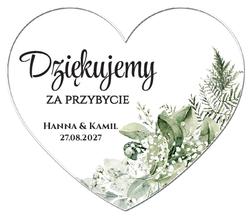 Magnesy z podziękowaniem Gipsówka - wzór 4