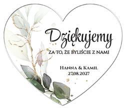 Magnesy z podziękowaniem Eukaliptus - wzór 4