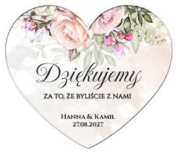 Magnesy z podziękowaniem Rose - wzór 1