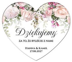 Magnesy z podziękowaniem Rose - wzór 6