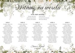 Tablica z usadzeniem gości Eliza - wzór 2