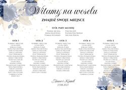 Tablica z usadzeniem gości Ariana2 - wzór 2