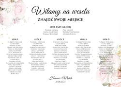 Tablica z usadzeniem gości Ariana2 - wzór 4