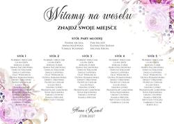 Tablica z usadzeniem gości Ariana2 - wzór 5