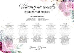 Tablica z usadzeniem gości Ariana2 - wzór 6