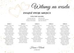 Tablica z usadzeniem gości Ariana2 - wzór 10