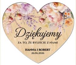 Magnesy z podziękowaniem Iris - wzór 3