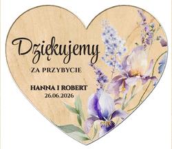 Magnesy z podziękowaniem Iris - wzór 7