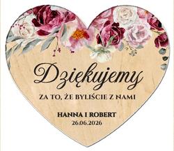 Magnesy z podziękowaniem Wera2 - wzór 4