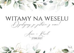 Tablica powitalna Eukaliptus - wzór 4