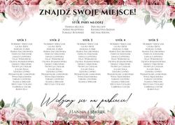 Tablica z usadzeniem gości Megan - wzór 7