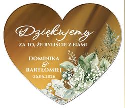 Magnesy z podziękowaniem Gipsówka - wzór 4